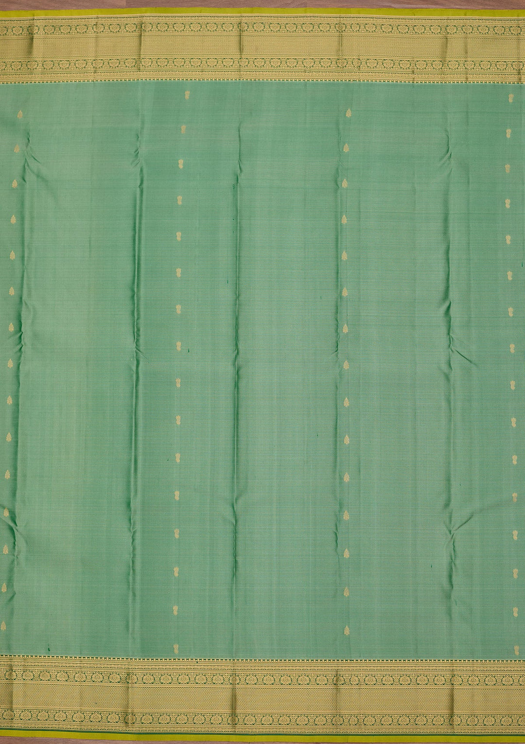 Pista Green Zariwork Pure Silk Saree