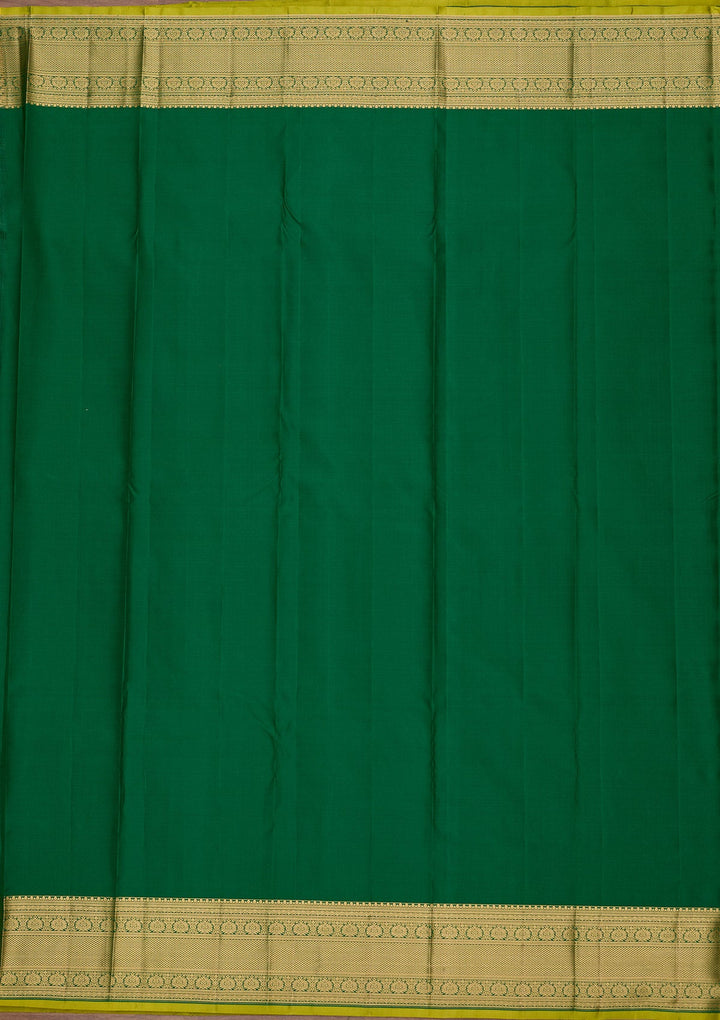 Pista Green Zariwork Pure Silk Saree