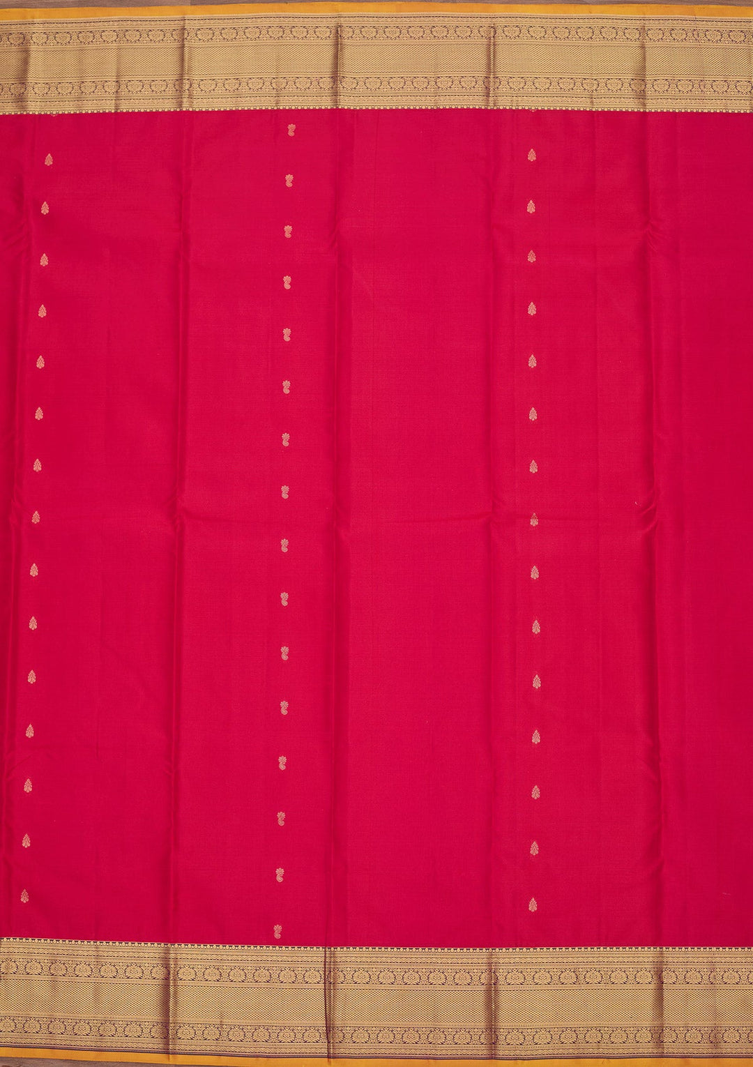 Rani Pink Zariwork Pure Silk Saree