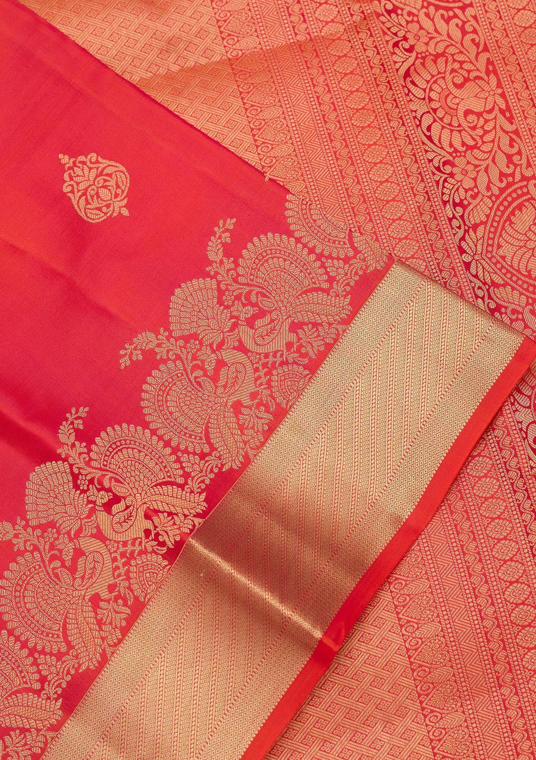 Red Zariwork Pure Silk Saree
