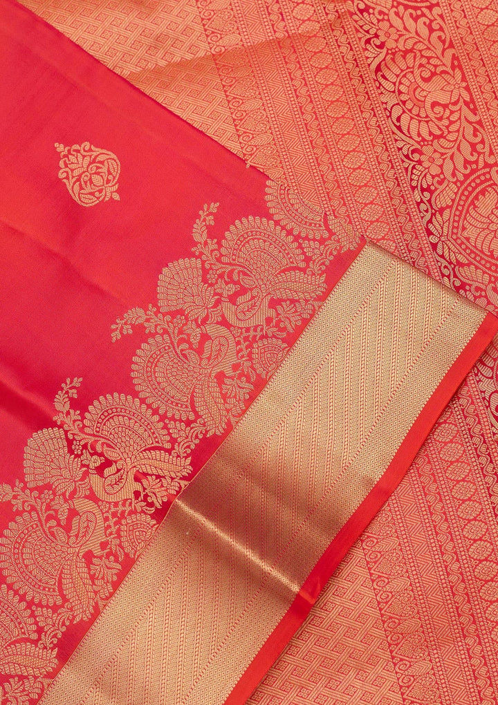 Red Zariwork Pure Silk Saree