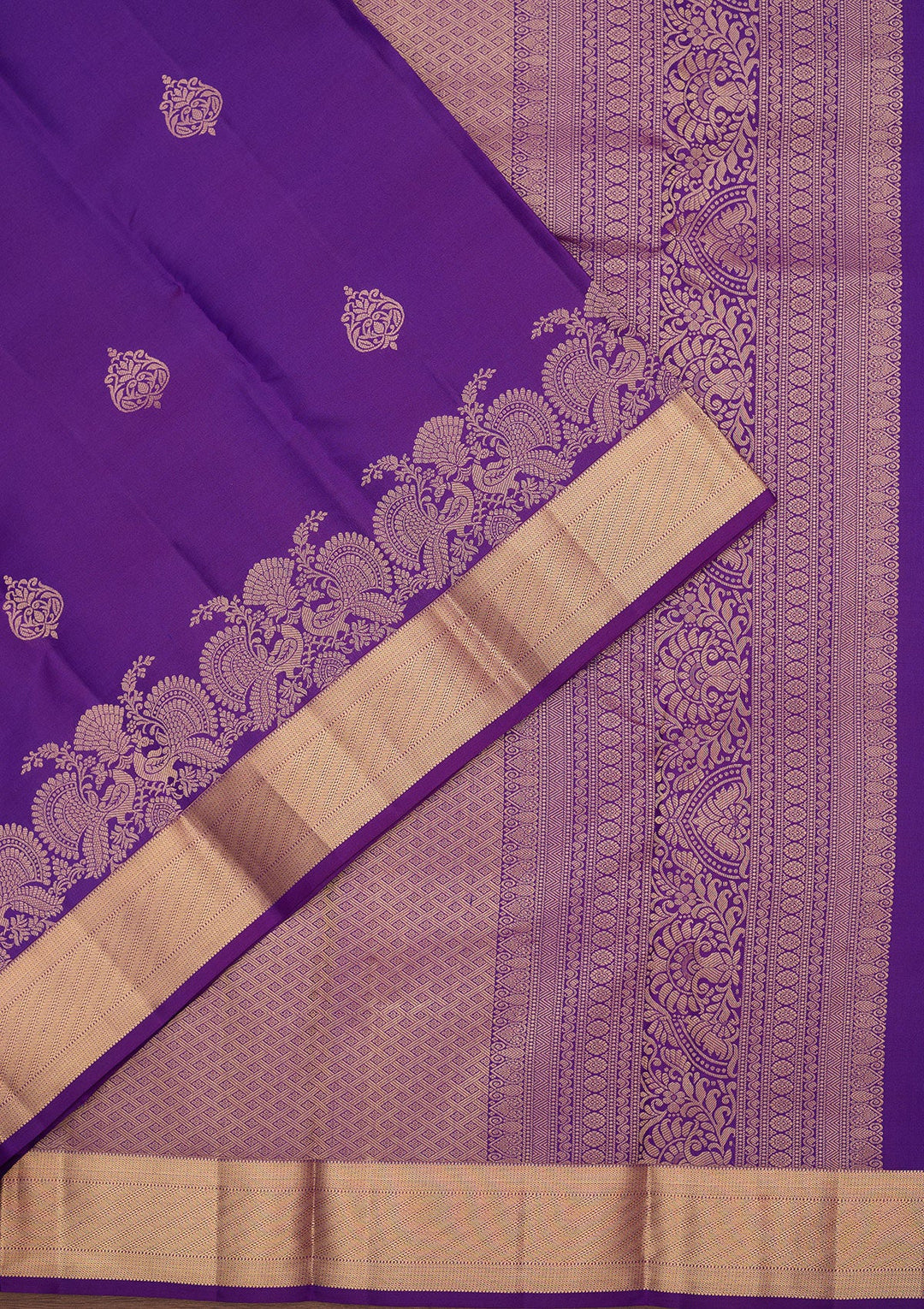 Royal Blue Zariwork Pure Silk Saree