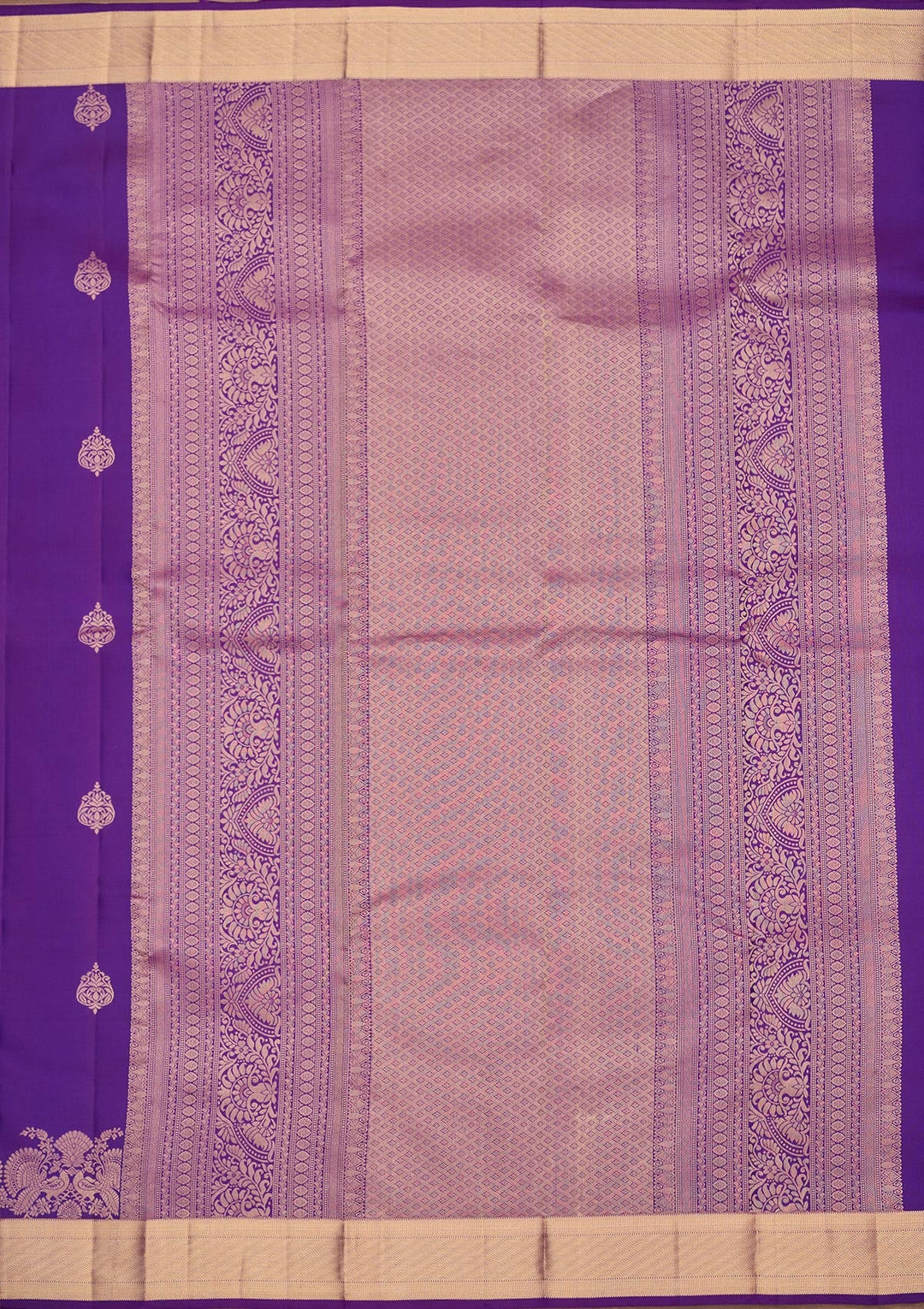 Royal Blue Zariwork Pure Silk Saree