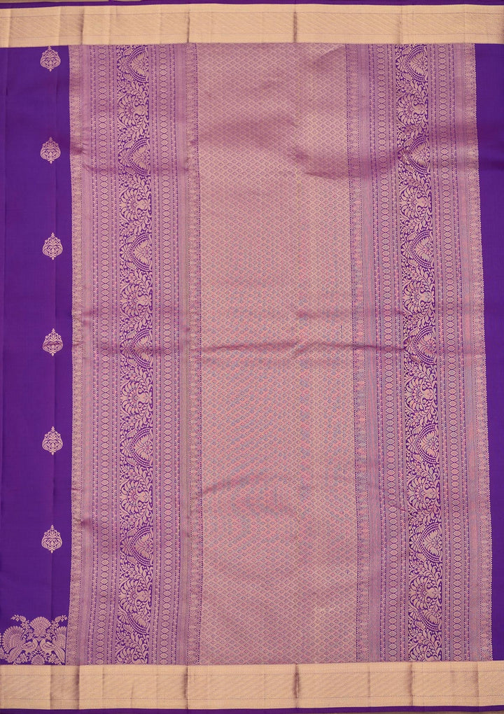 Royal Blue Zariwork Pure Silk Saree