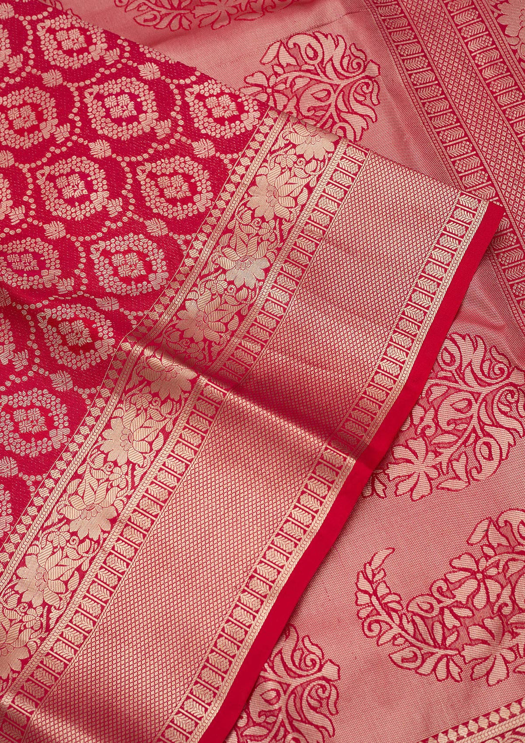 Rani Pink Zariwork (Gold) Pure Silk Silk_Saree