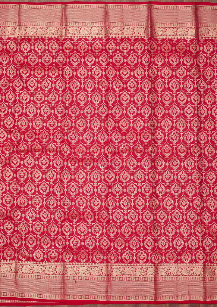 Rani Pink Zariwork (Gold) Pure Silk Silk_Saree