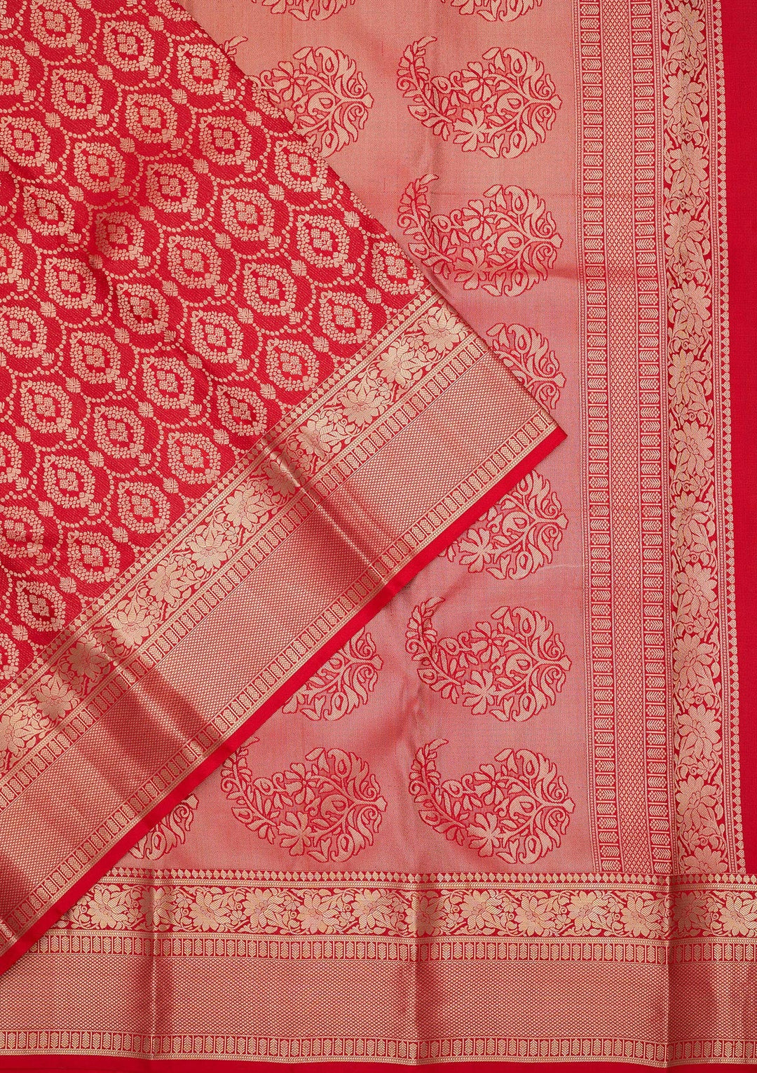 Red Zariwork Pure Silk Saree
