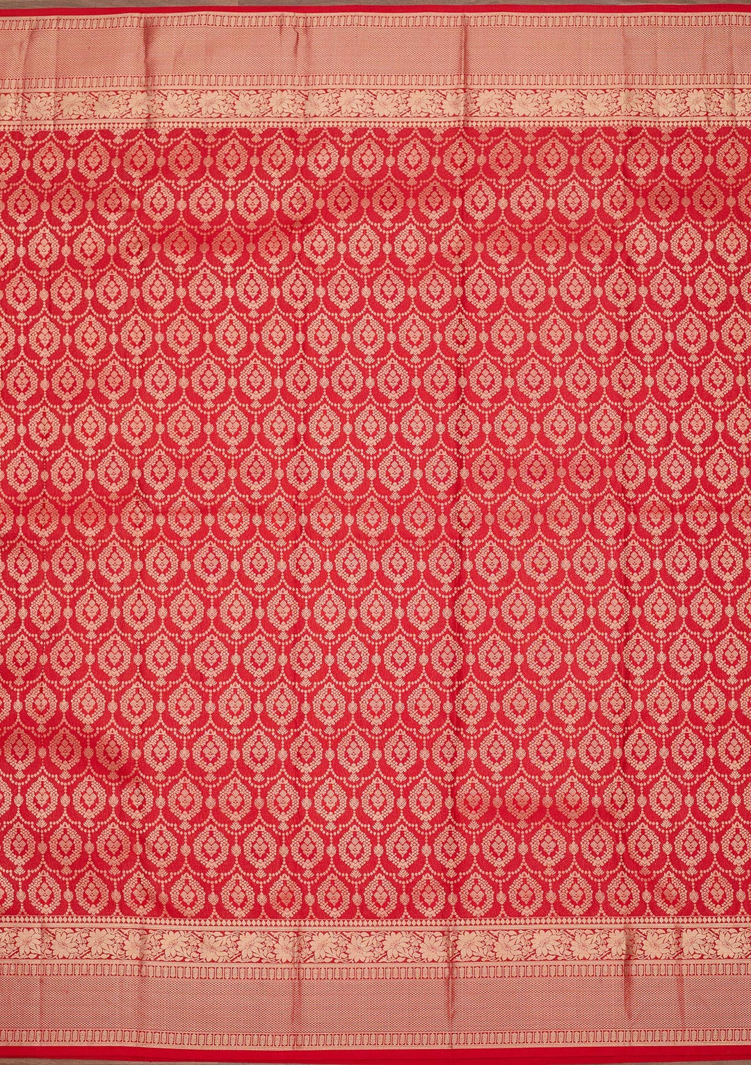 Red Zariwork Pure Silk Saree