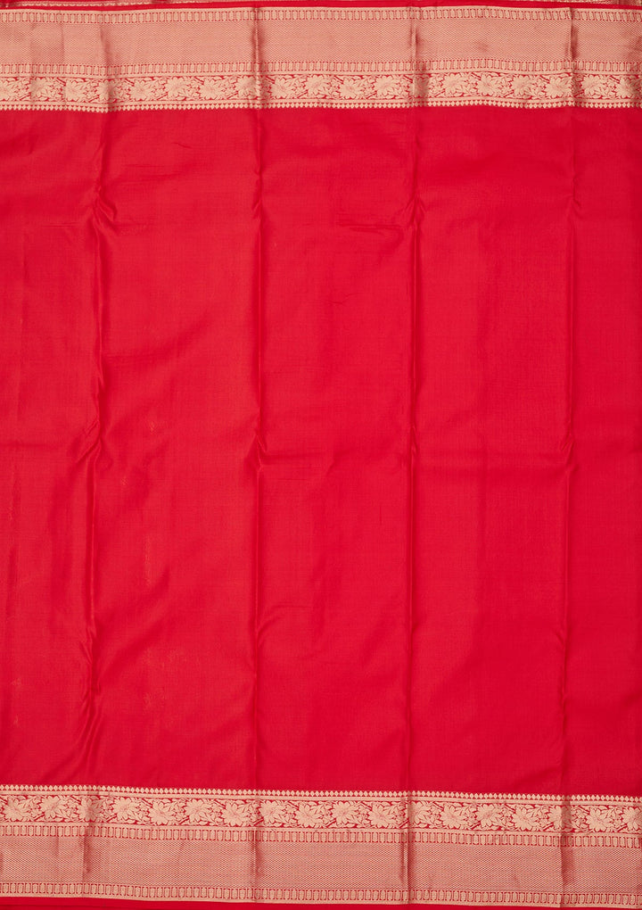 Red Zariwork Pure Silk Saree