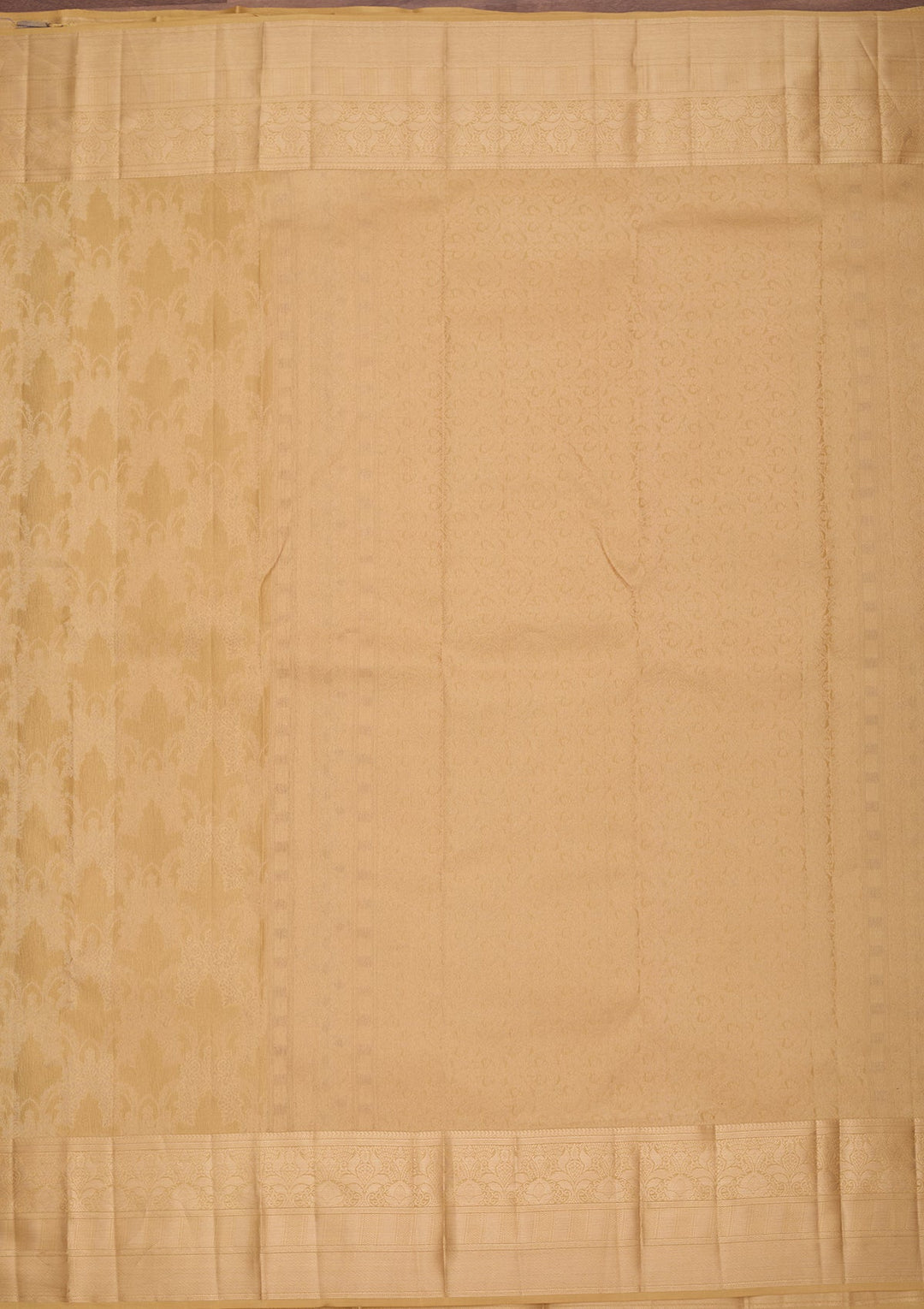 Beige Kanjivaram Pure Silk Saree