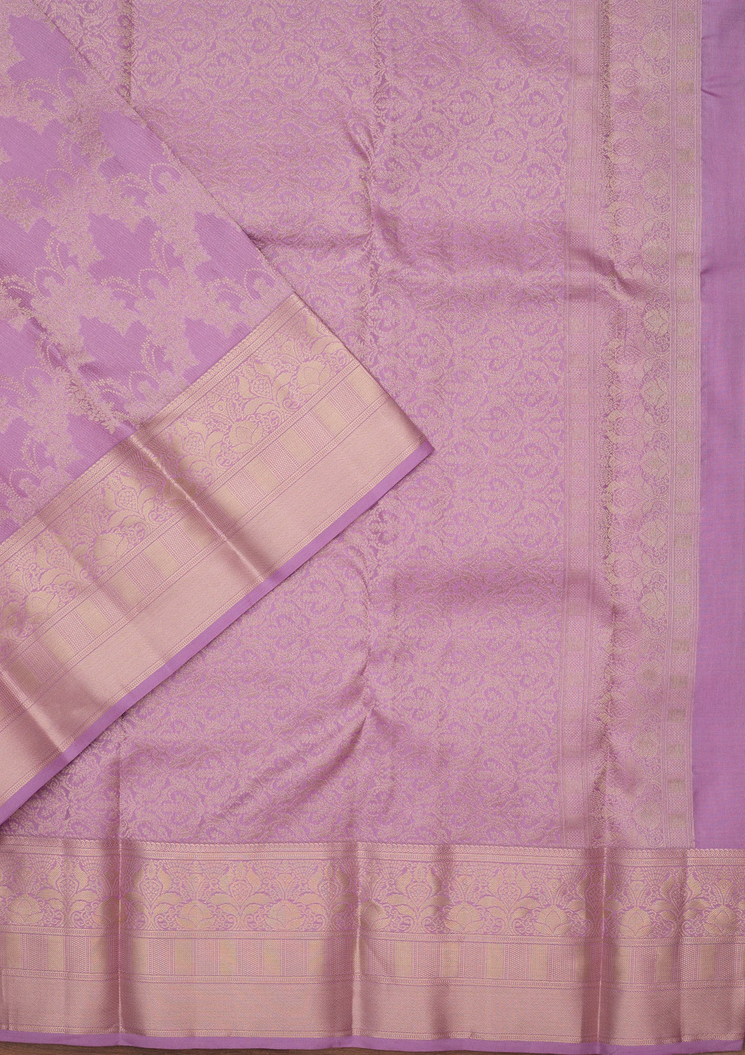 Lavender Zariwork Pure Silk Saree