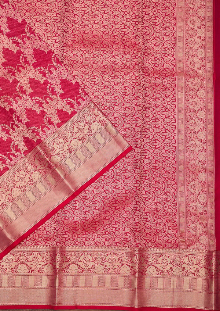 Red Zariwork Pure Silk Saree