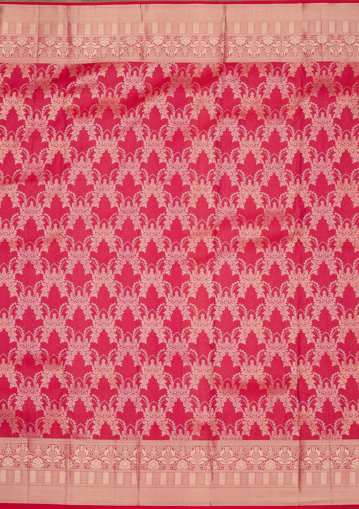 Red Zariwork Pure Silk Saree