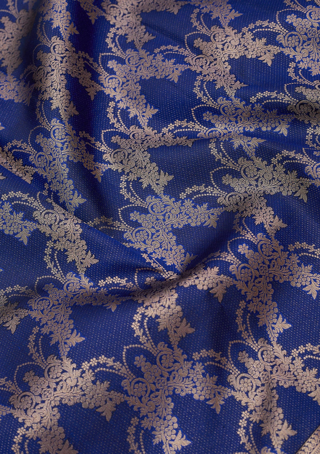 Royal Blue Zariwork (Gold) Pure Silk Silk_Saree