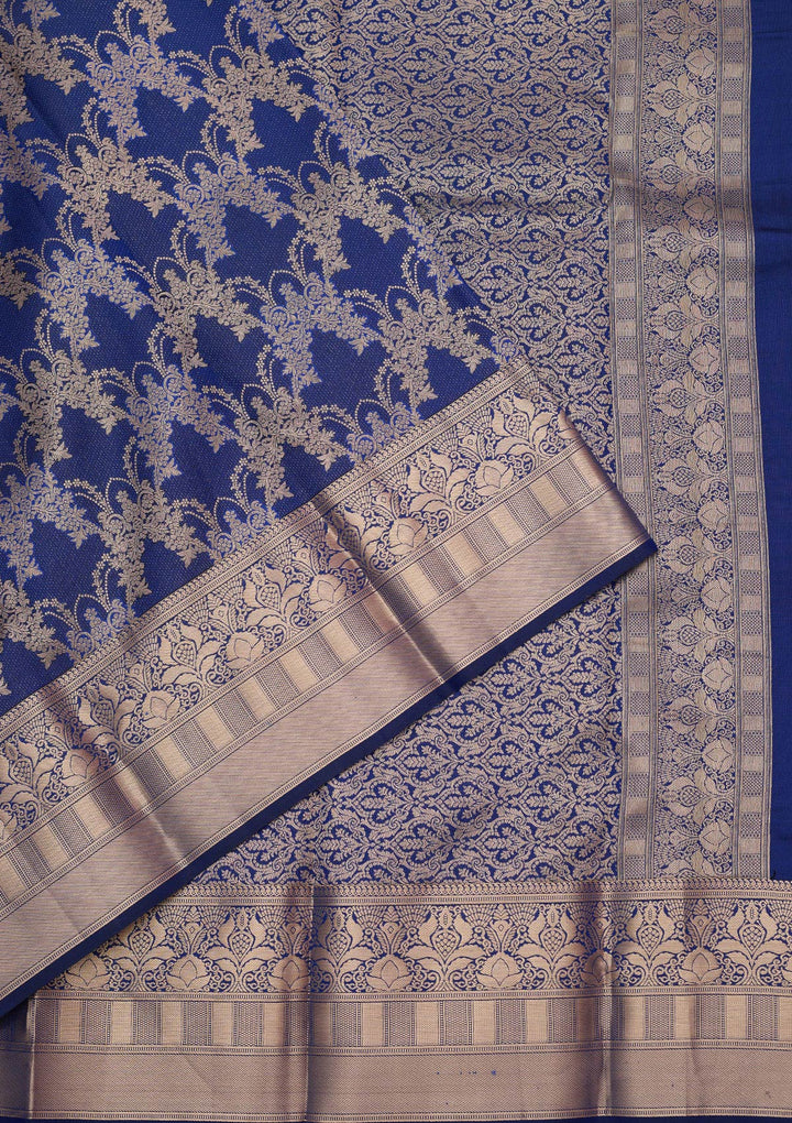 Royal Blue Zariwork (Gold) Pure Silk Silk_Saree