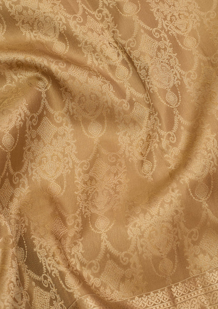 Mehendi Kanjivaram Pure Silk Saree