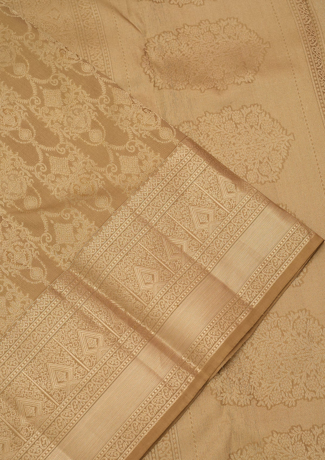 Mehendi Kanjivaram Pure Silk Saree