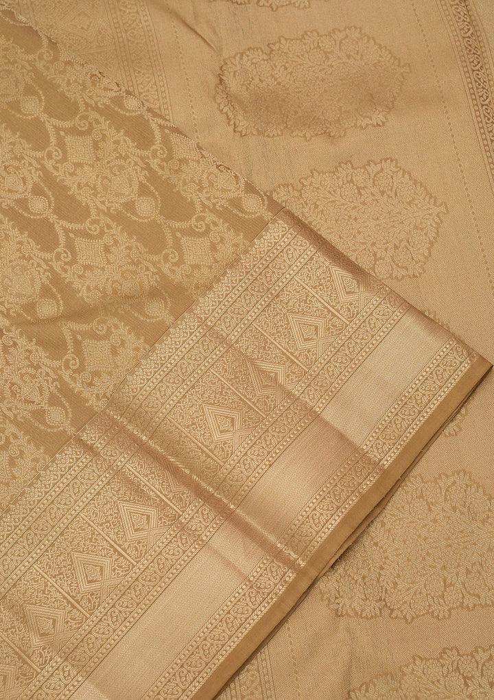 Mehendi Kanjivaram Pure Silk Saree