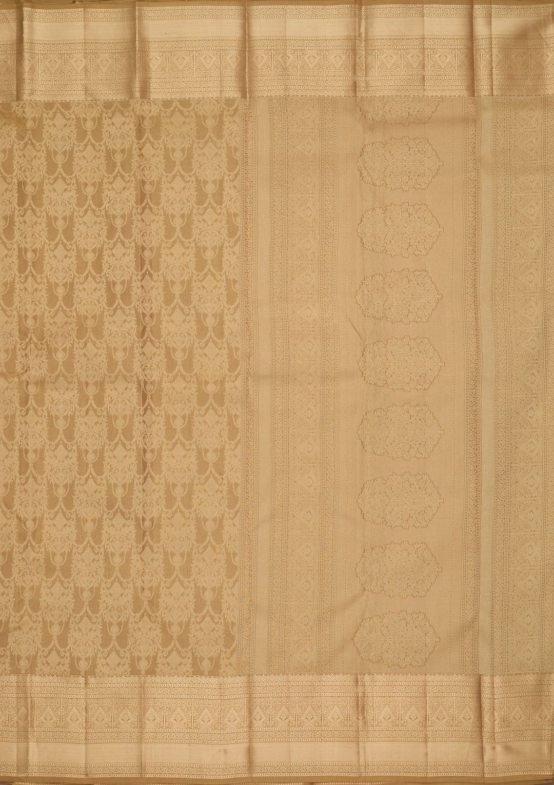 Mehendi Kanjivaram Pure Silk Saree