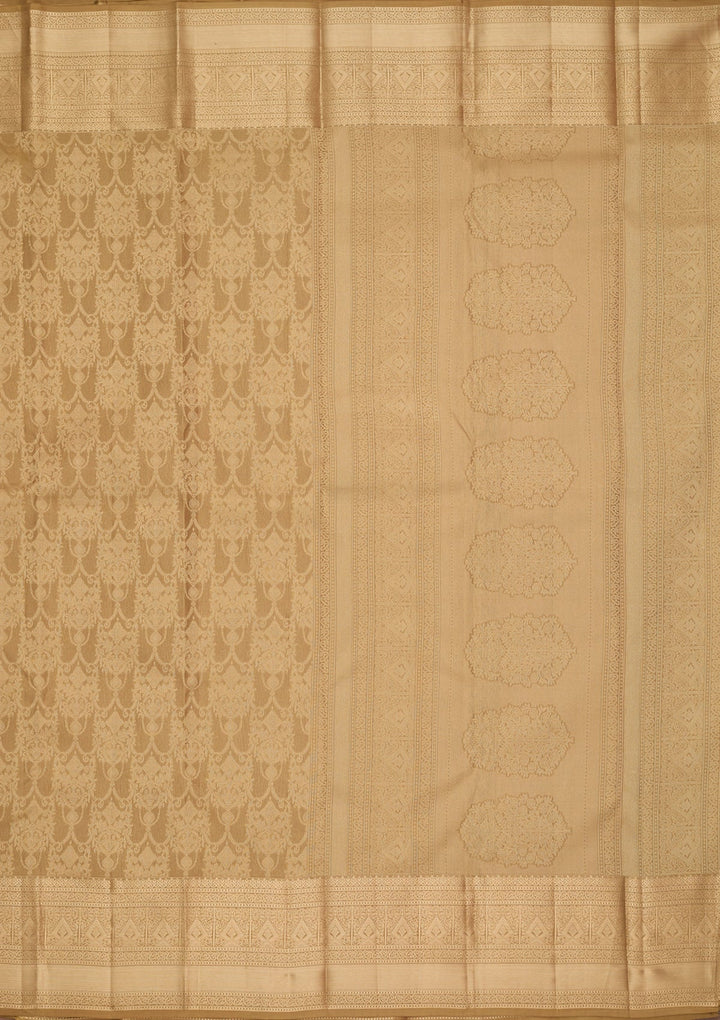 Mehendi Kanjivaram Pure Silk Saree