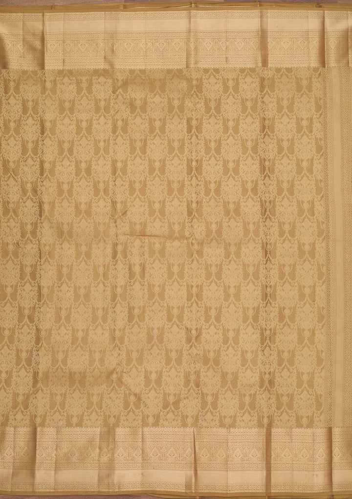 Mehendi Kanjivaram Pure Silk Saree