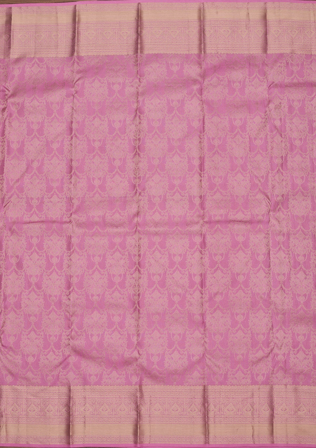 Onion Pink Zariwork Pure Silk Saree