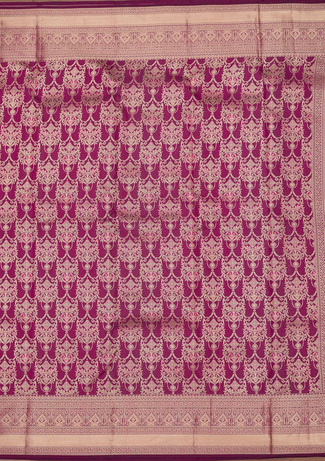 Purple Zariwork Pure Silk Saree