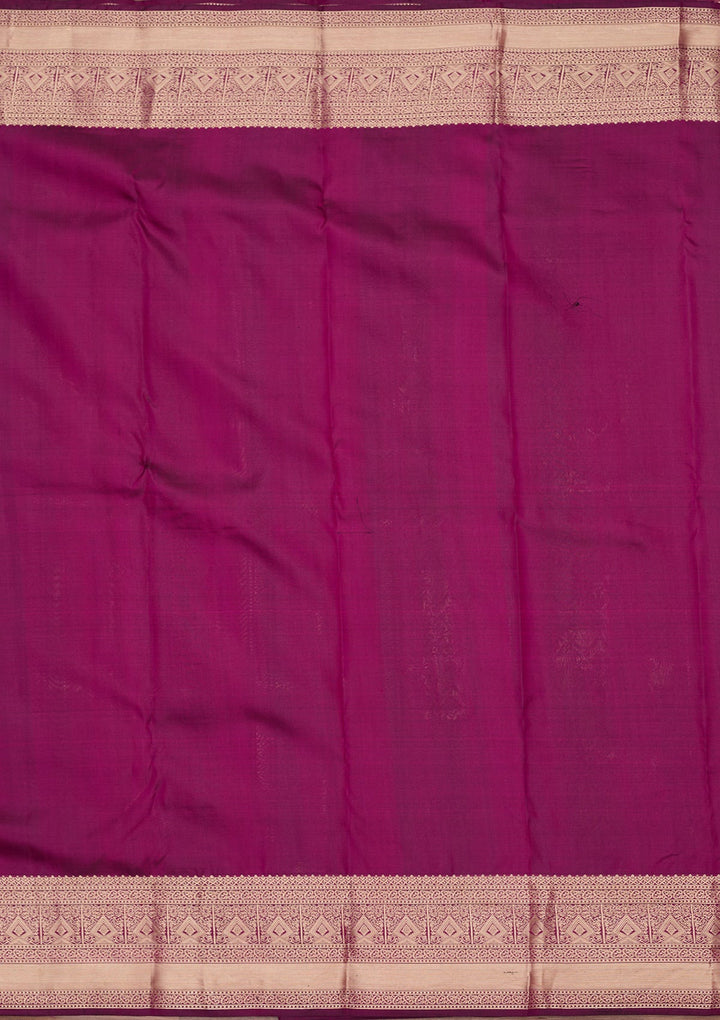 Purple Zariwork Pure Silk Saree