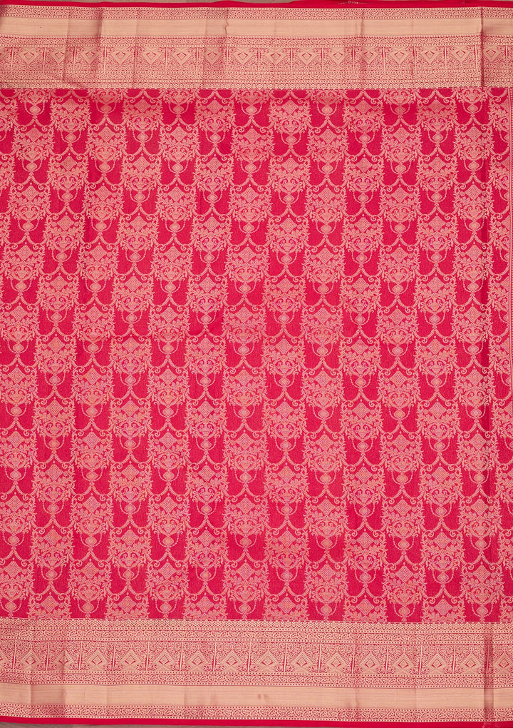 Rani Pink Kanjivaram Pure Silk Saree