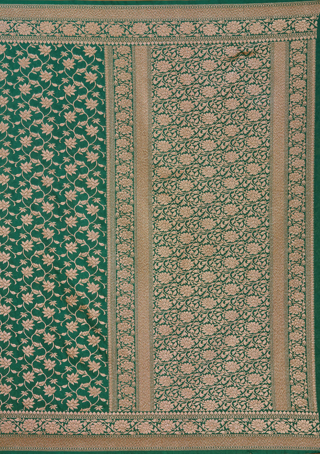 Green Zariwork (Gold) Silk Saree