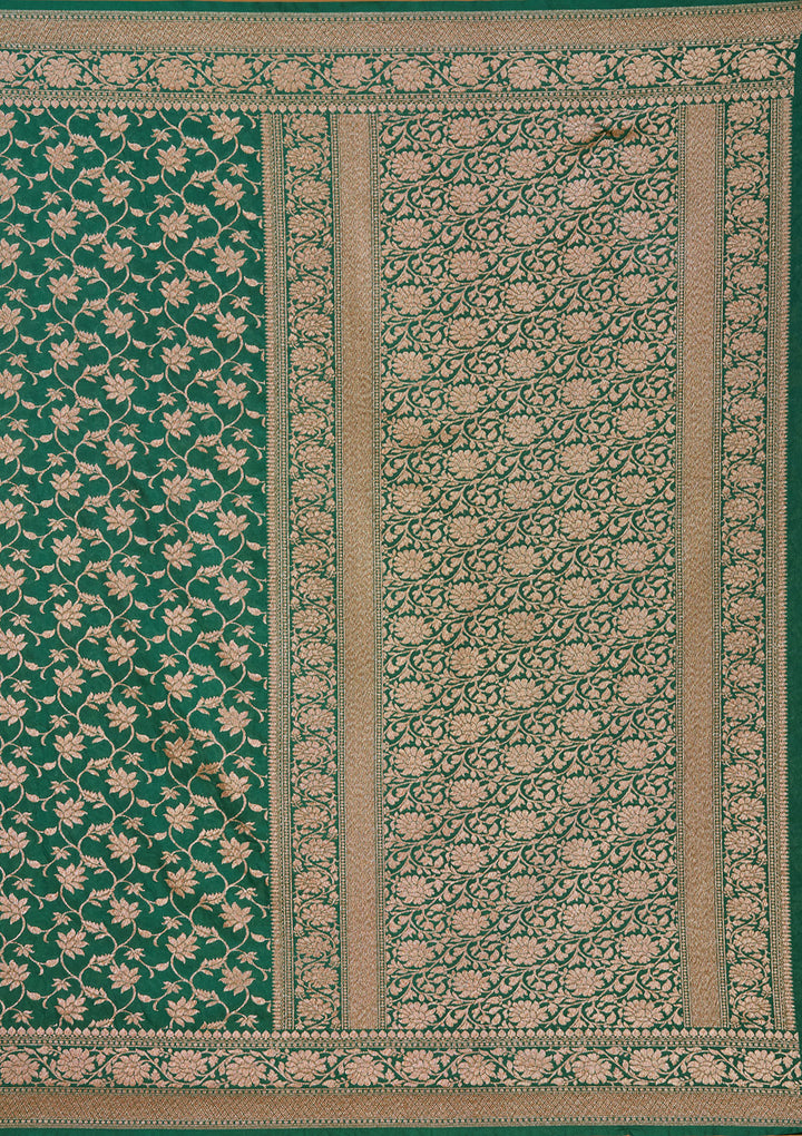 Green Zariwork (Gold) Silk Saree