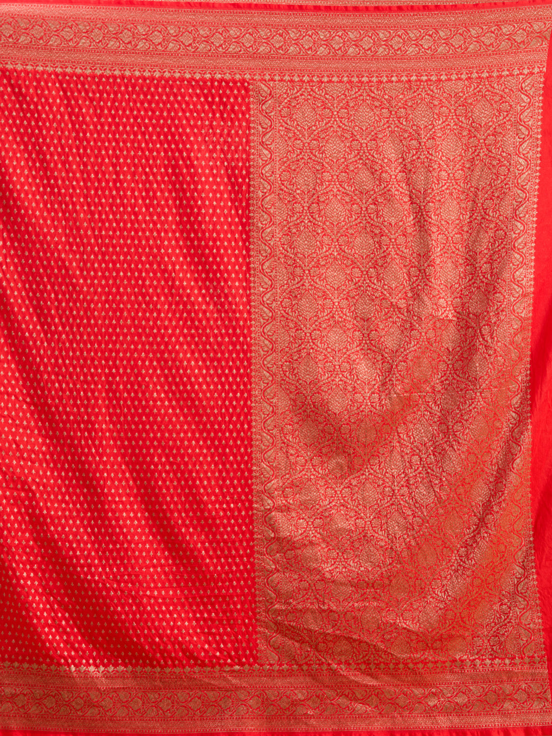 Red Zariwork (Gold) Silk Saree