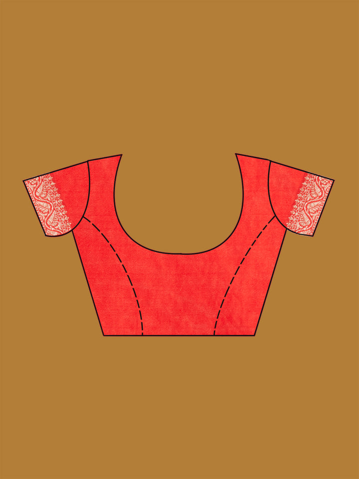 Red Zariwork (Gold) Silk Saree