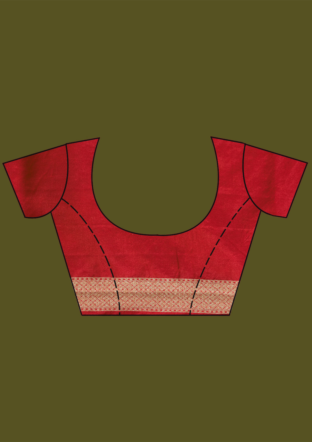 Magenta Pink Zariwork (Gold) Silk Silk Saree