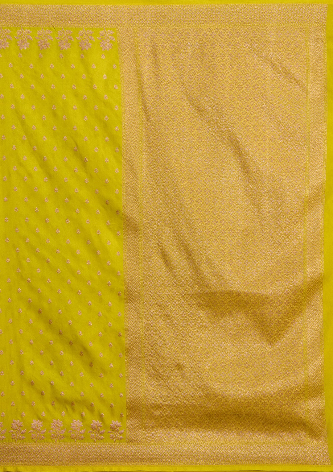 Mehandi Green Zariwork (Gold) Art Silk Saree