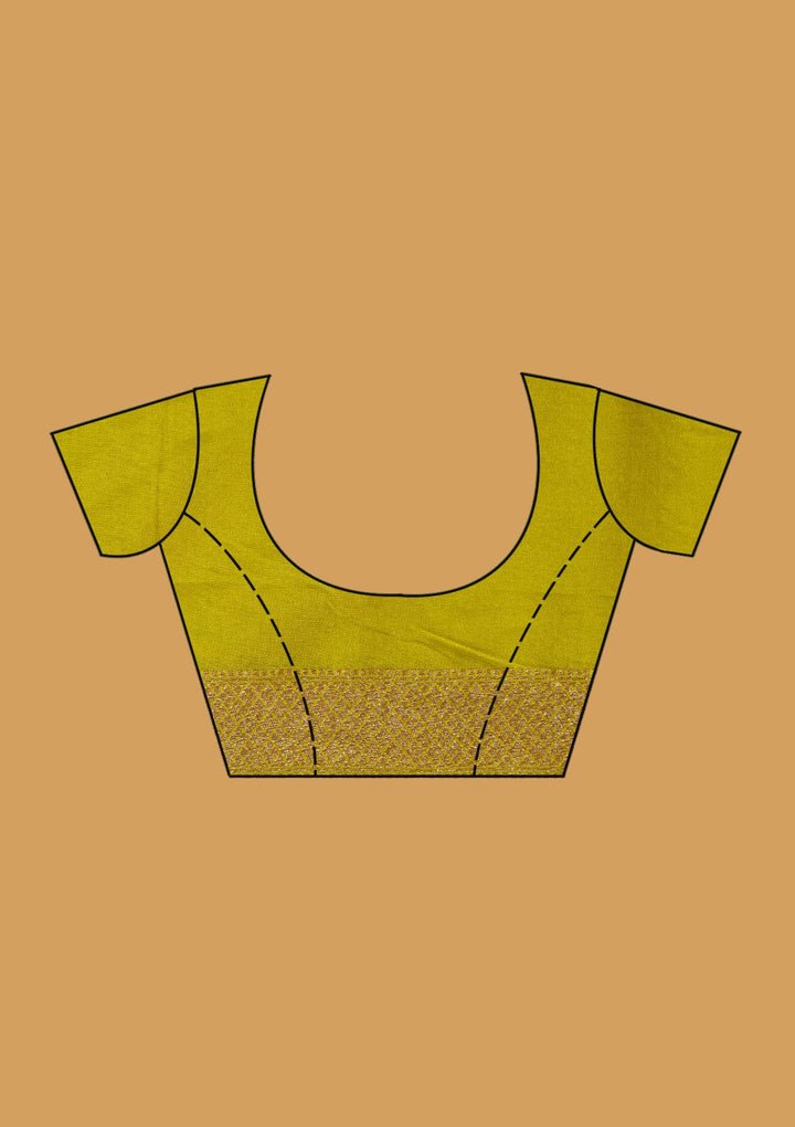 Mehandi Green Zariwork (Gold) Art Silk Saree