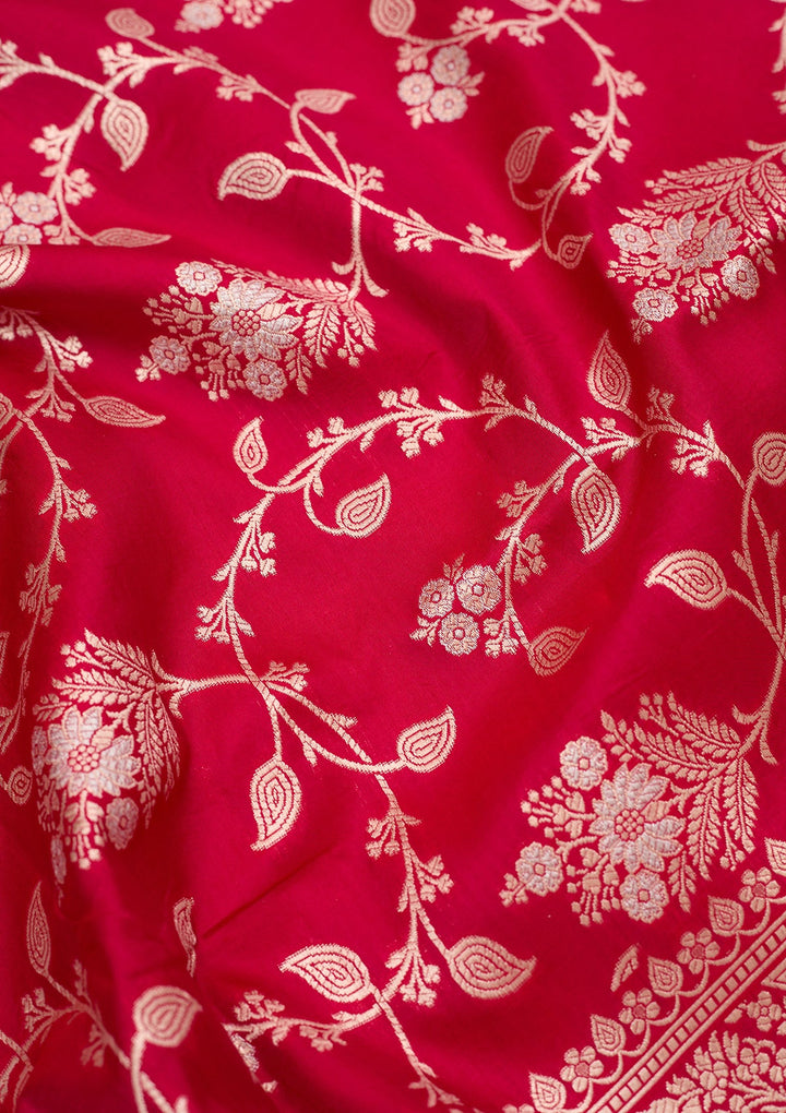 Rani Pink Zariwork (Gold) Silk Silk_Saree