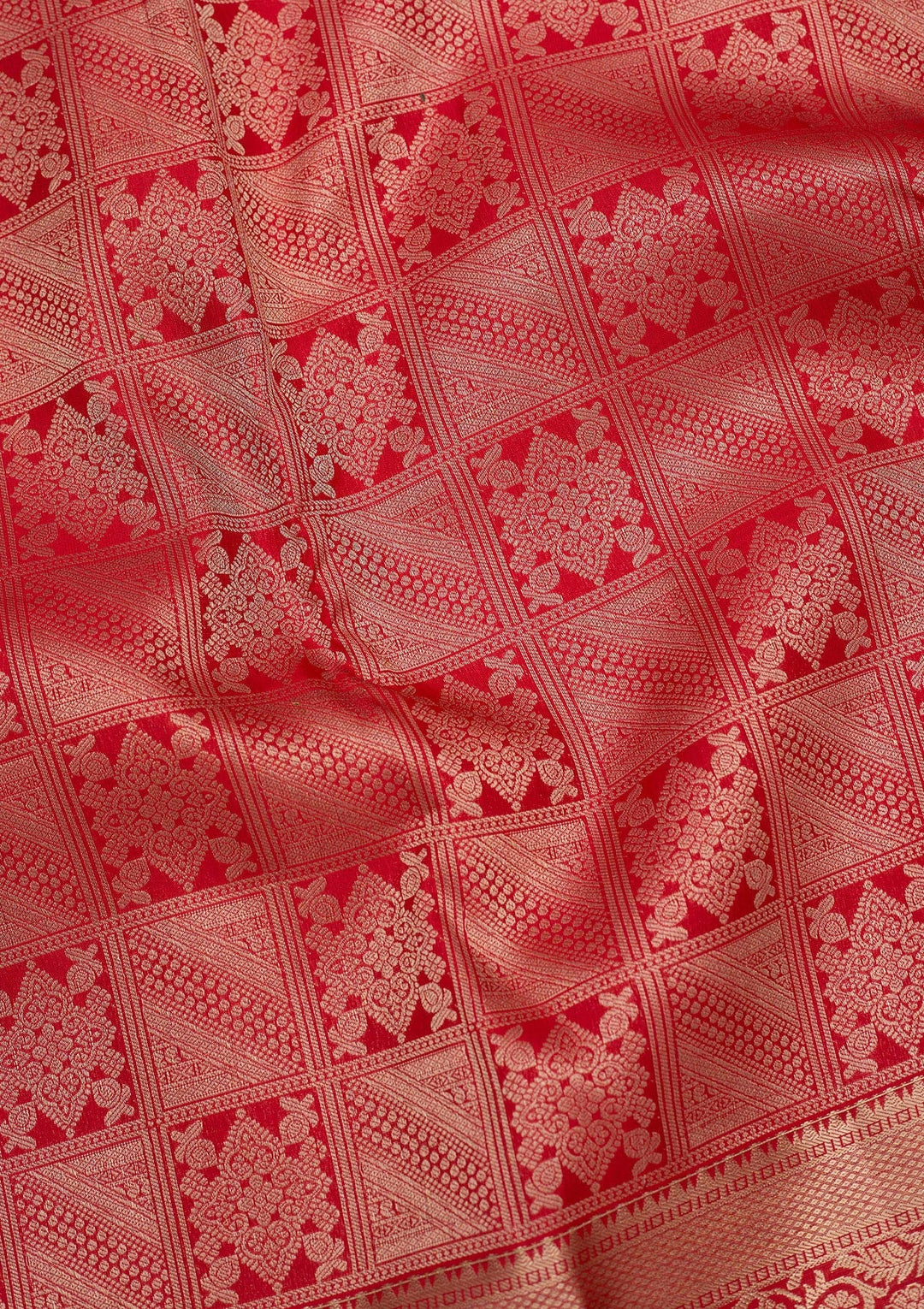 Red Zariwork Pure Silk Saree