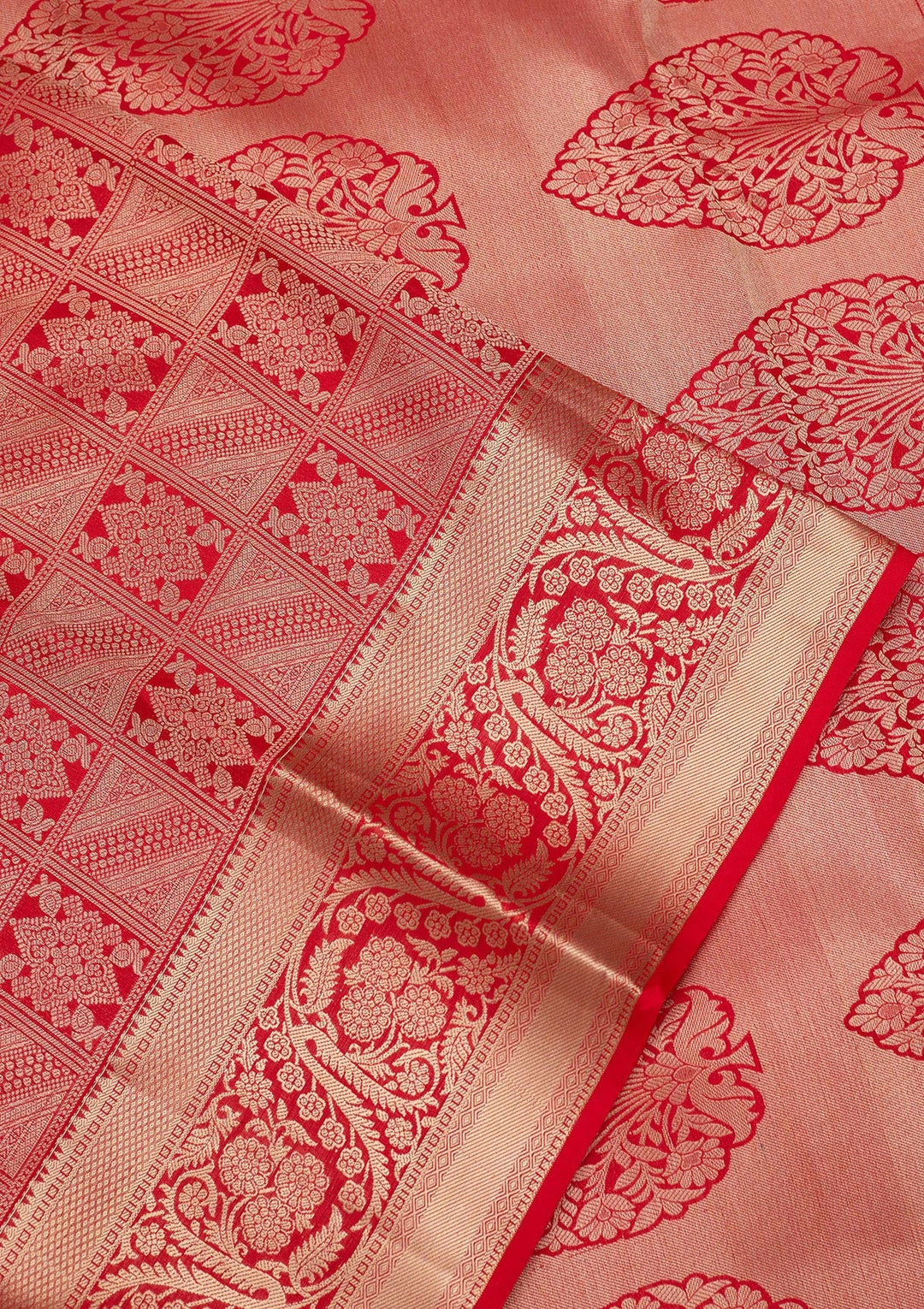Red Zariwork Pure Silk Saree