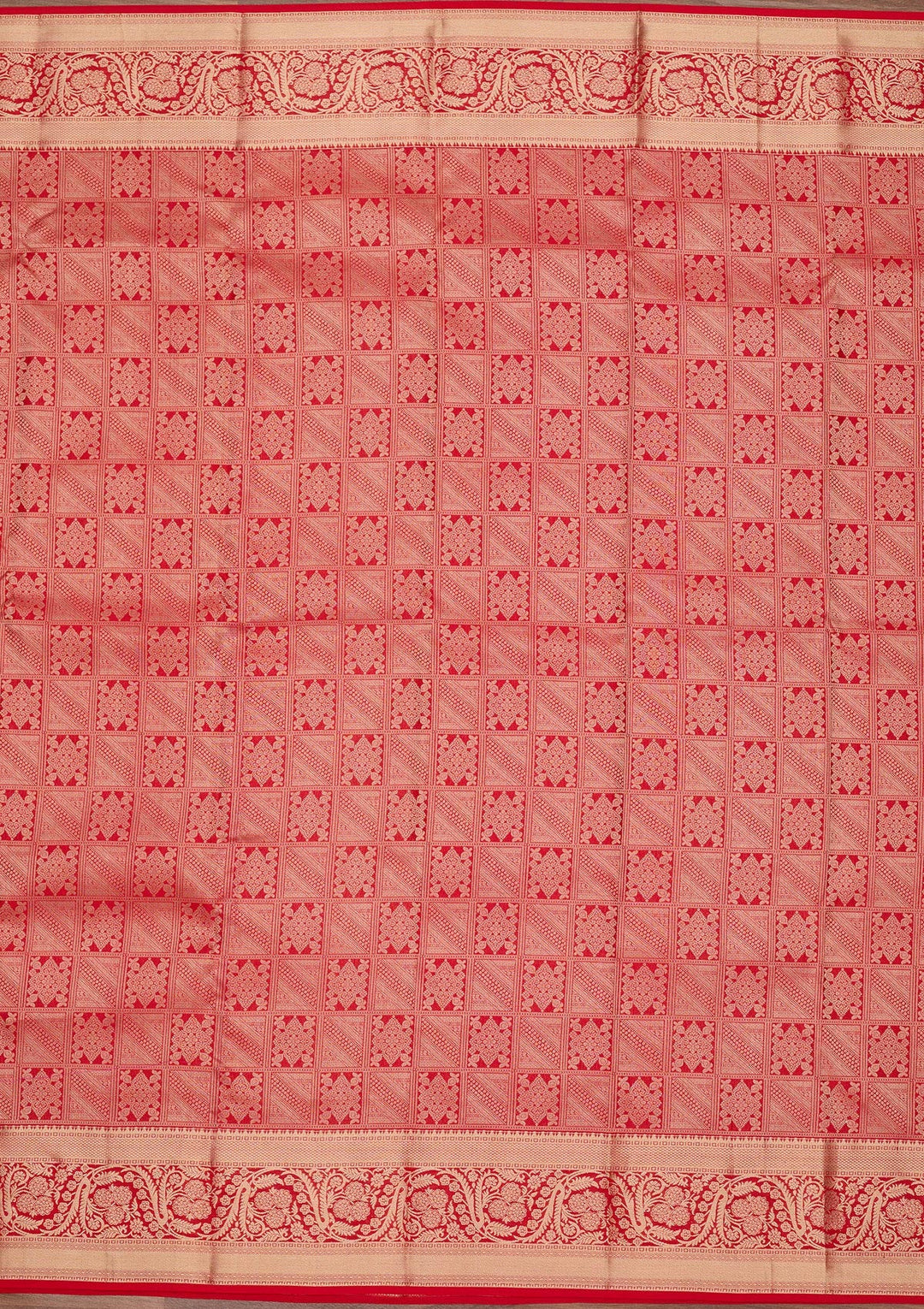 Red Zariwork Pure Silk Saree