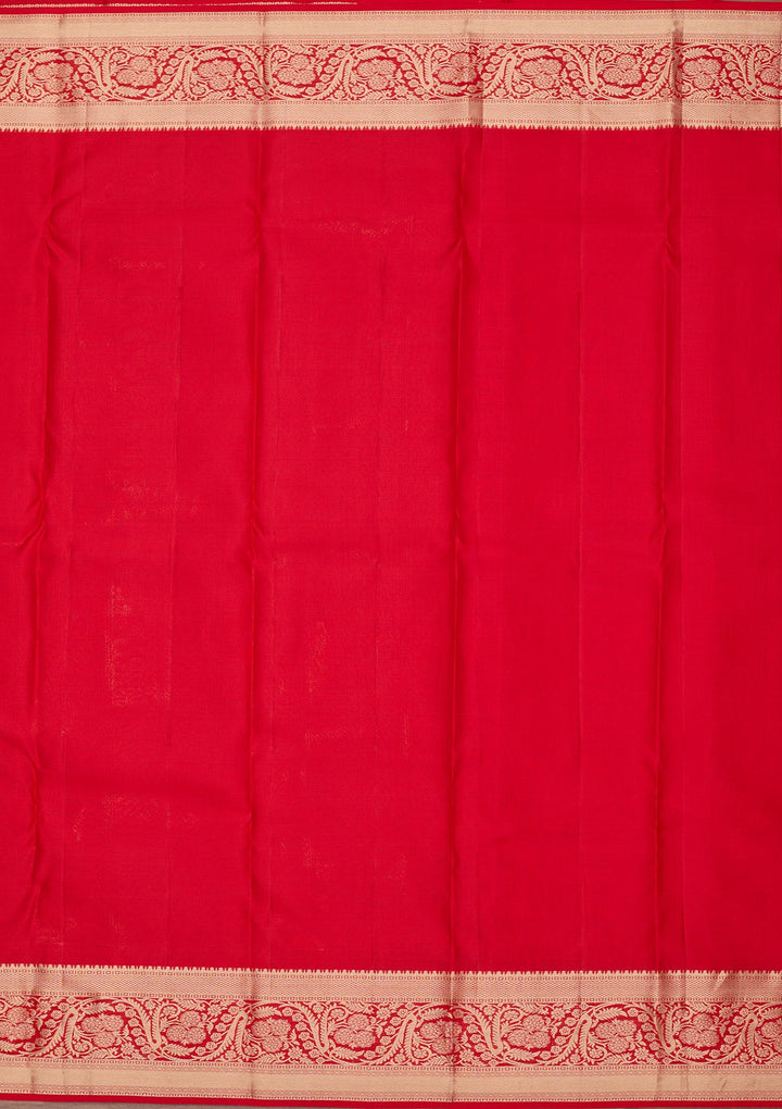 Red Zariwork Pure Silk Saree