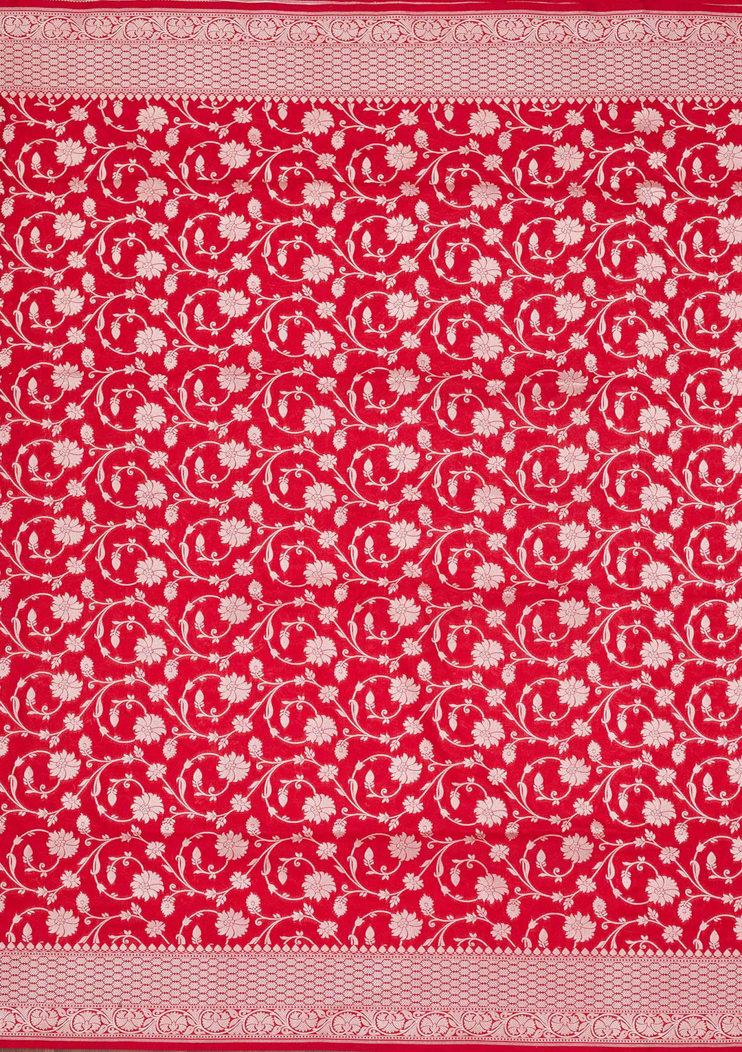 Red Zariwork Pure Silk Saree-koskii