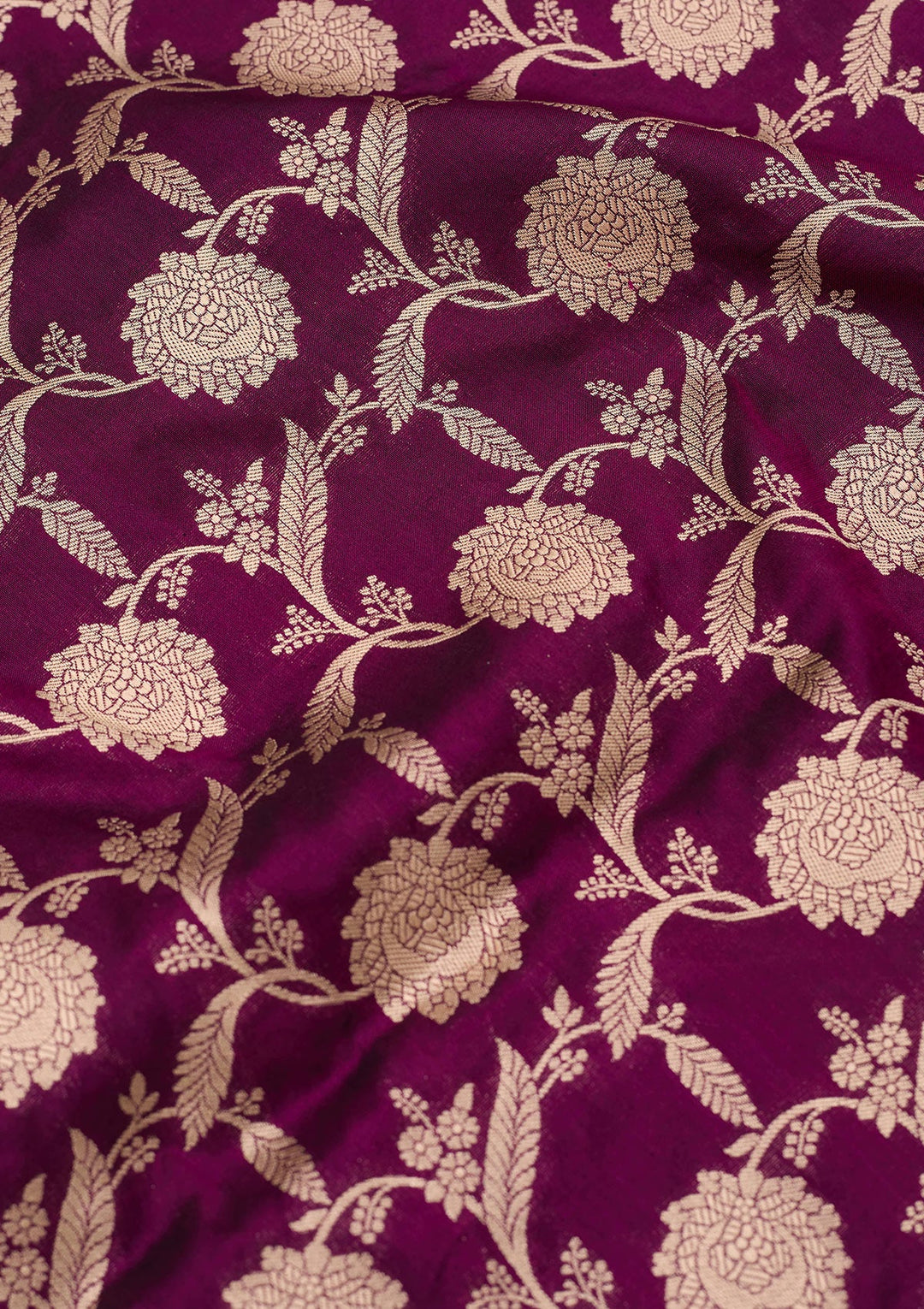 Wine Zariwork Pure Silk Saree-koskii