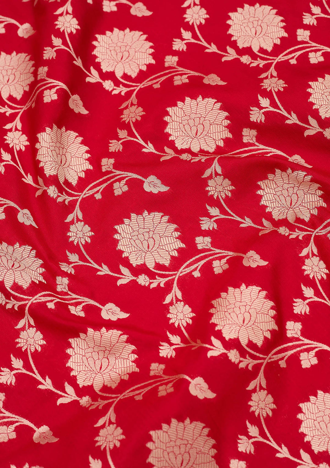 Red Zariwork Pure Silk Saree-koskii