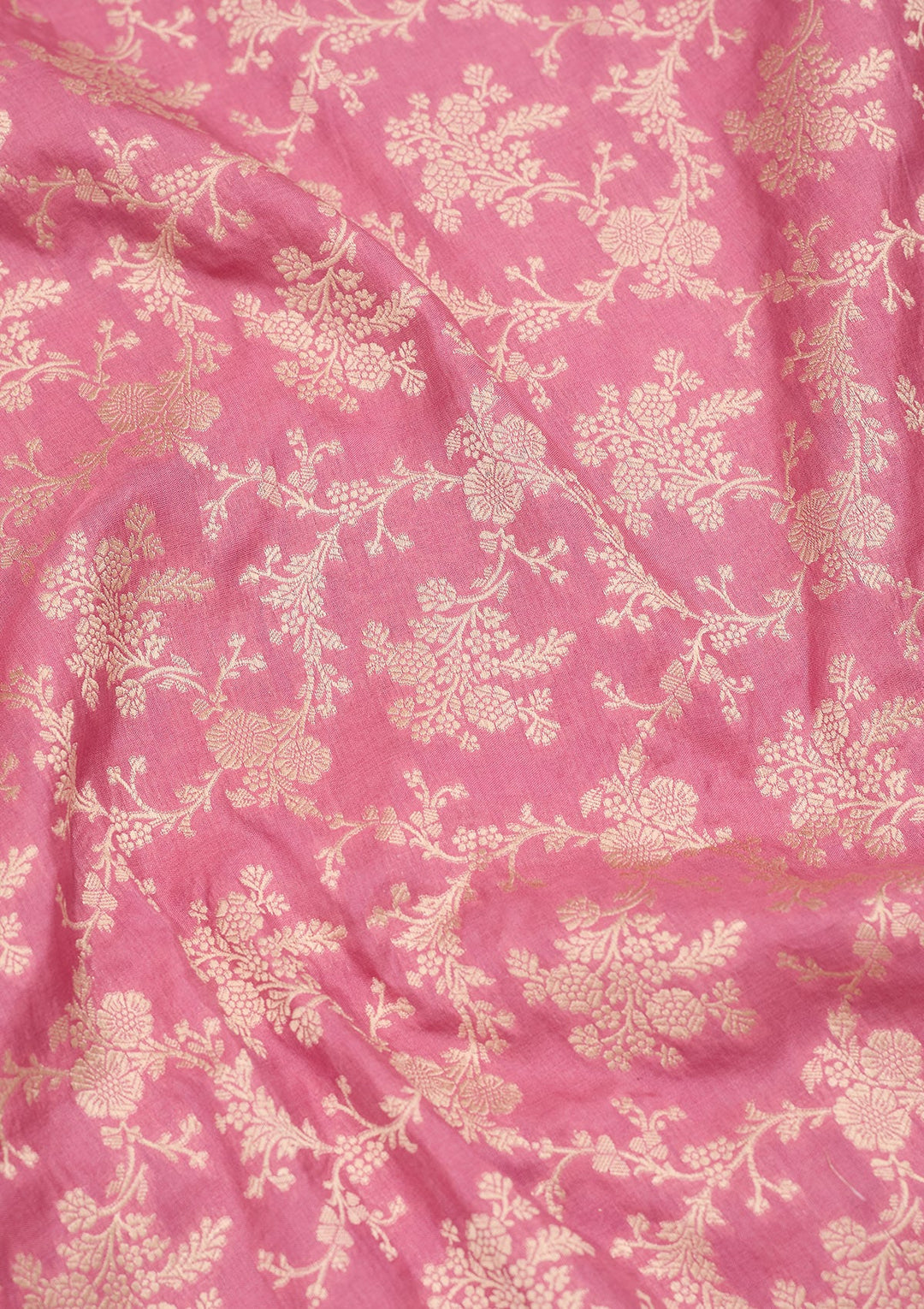 Pink Zariwork Pure Silk Saree-koskii