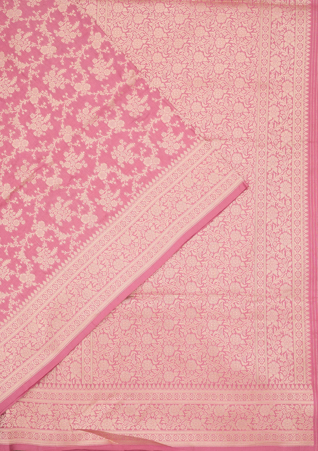 Pink Zariwork Pure Silk Saree-koskii