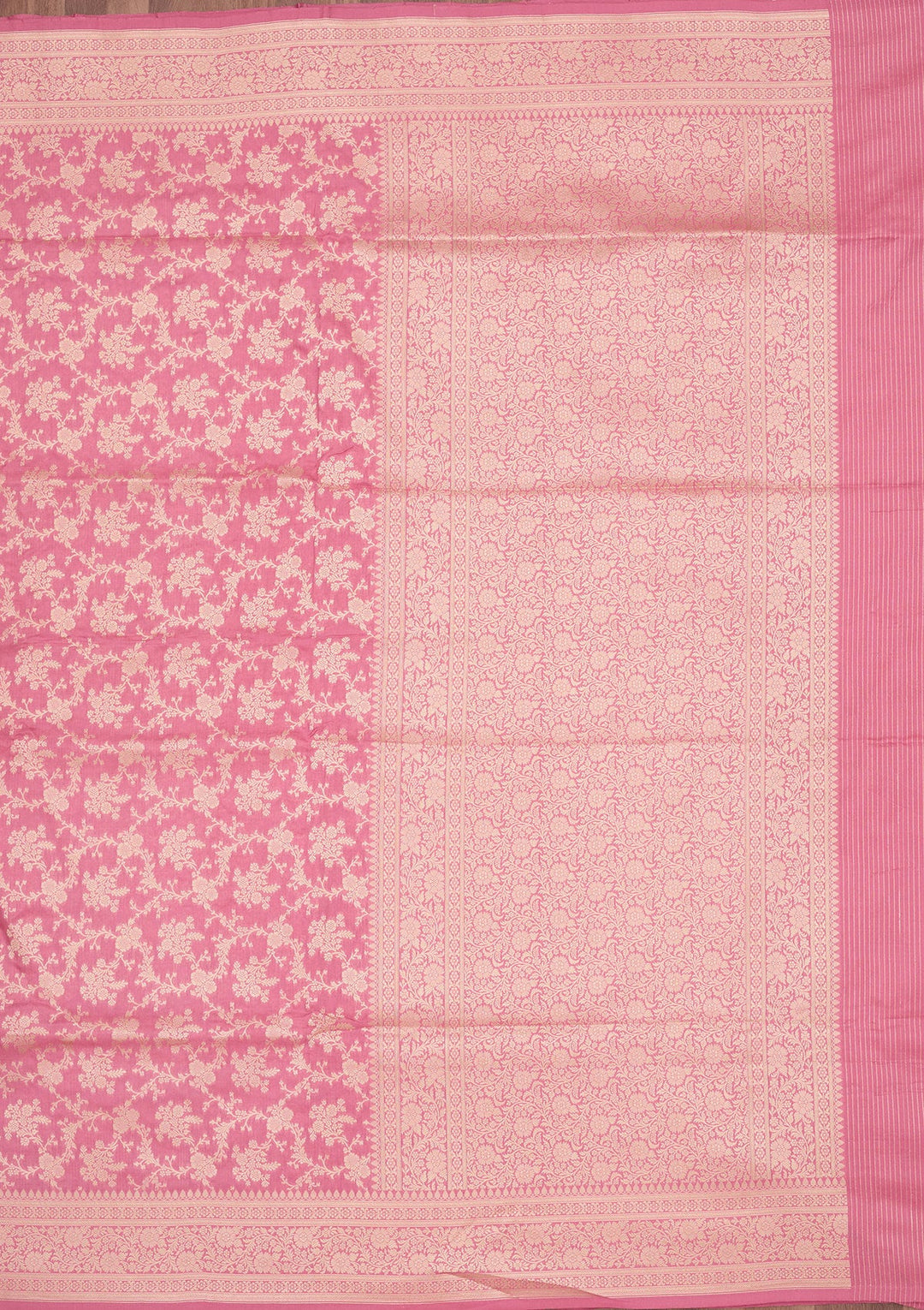 Pink Zariwork Pure Silk Saree-koskii