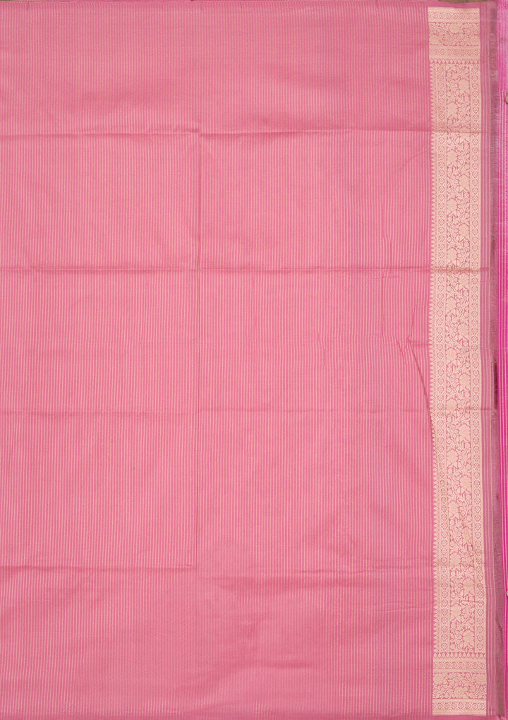 Pink Zariwork Pure Silk Saree-koskii