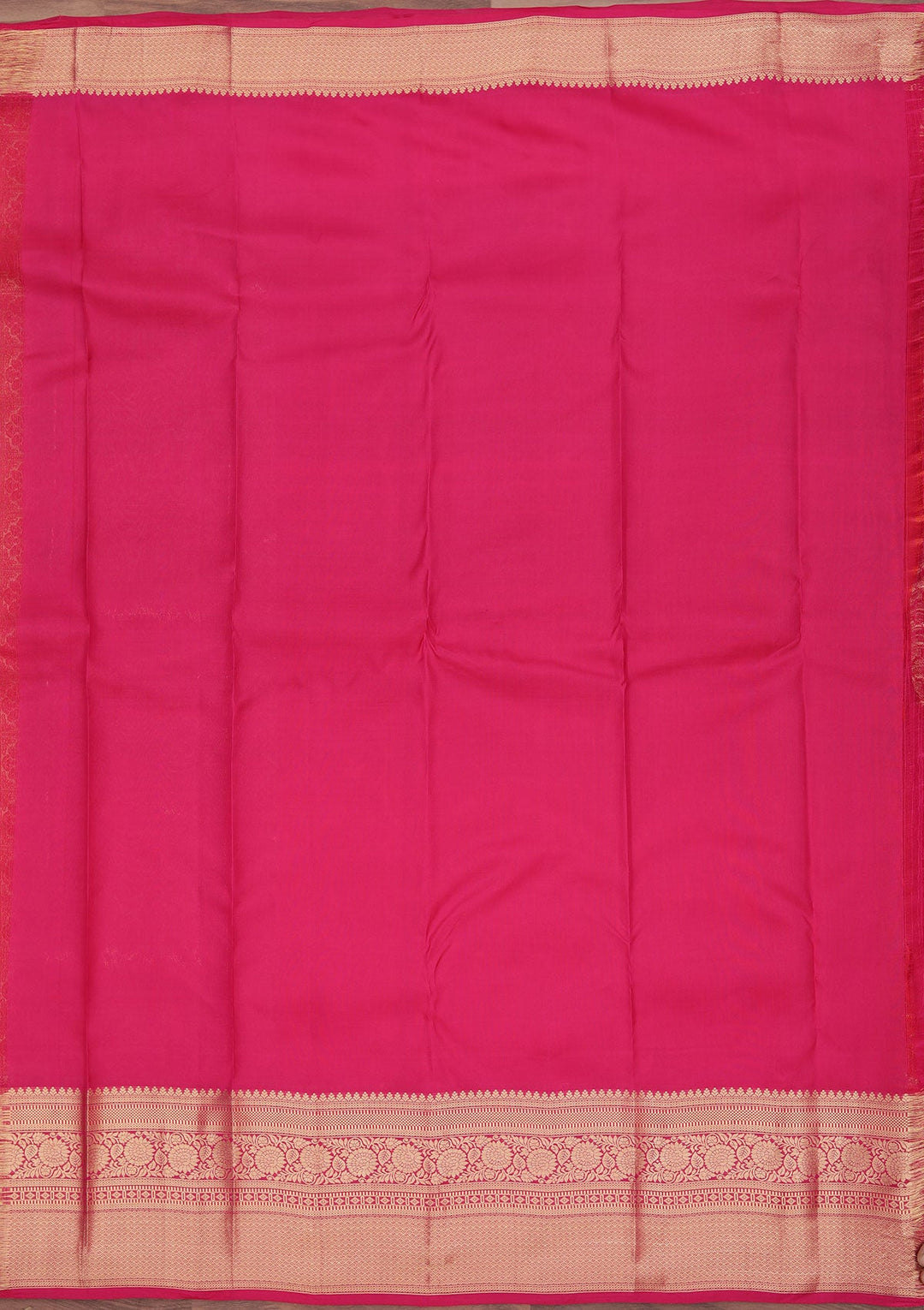 Rani Pink Zariwork Pure Silk Saree-koskii