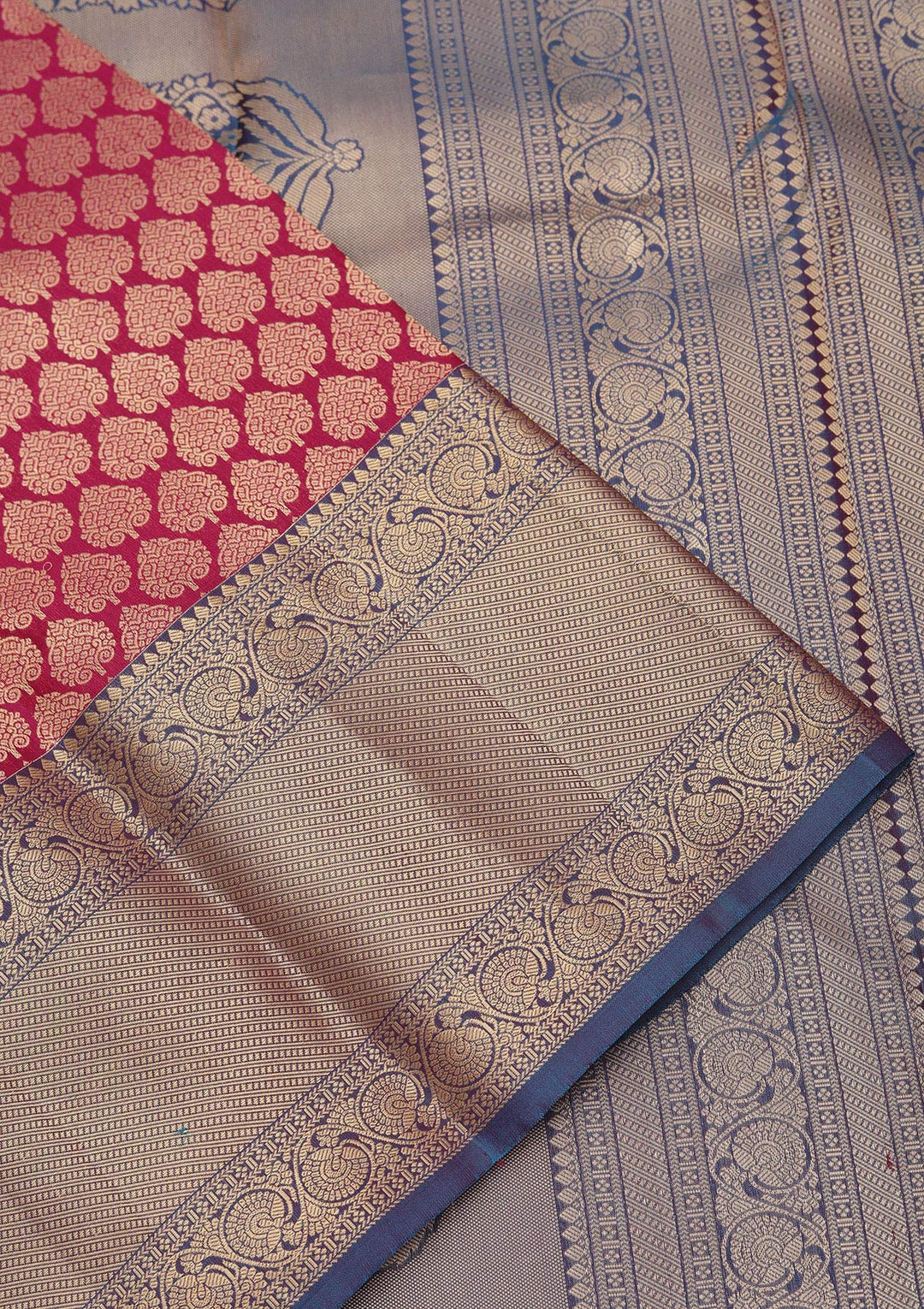 Purple Zariwork Pure Silk Saree